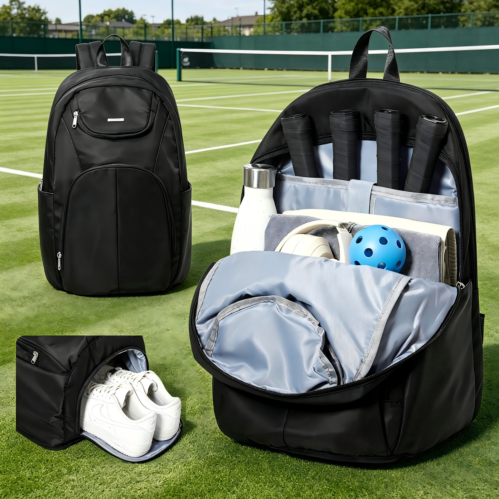 Women'S Shoes - Tennis Bag Tennis Backpack 2 Rackets