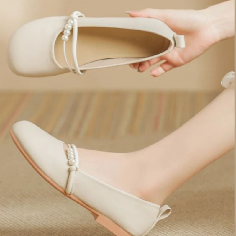 Women Shoes Japanese Brand - Japanese Style Lolita Ladies Footwear Pearl