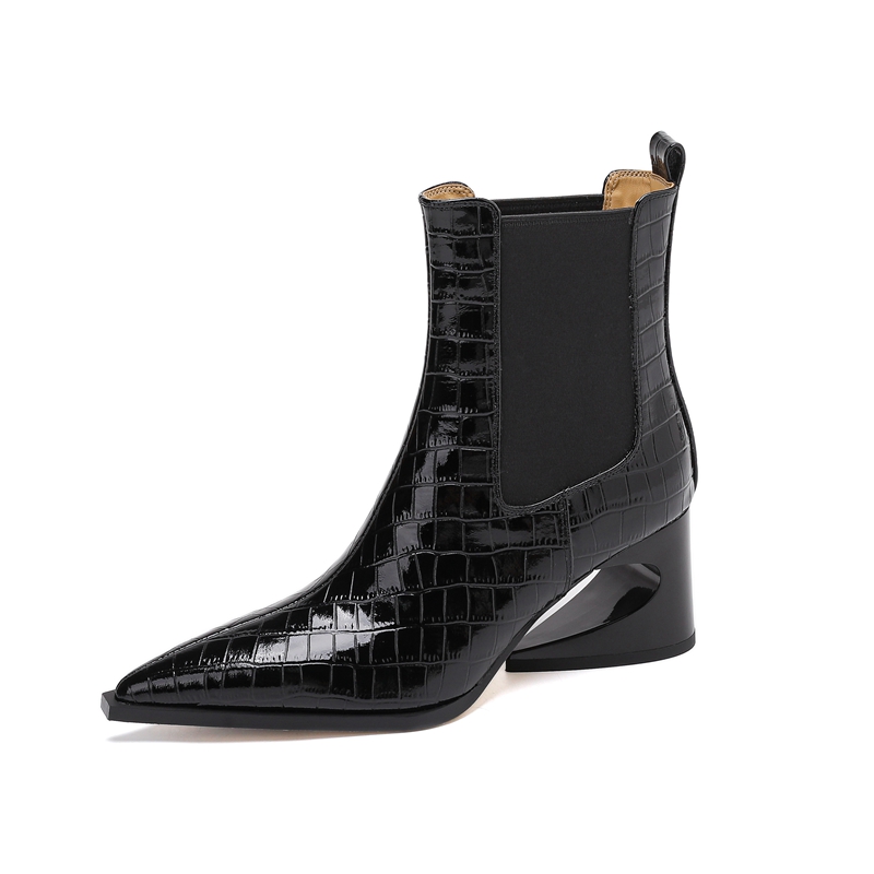 Women's new leather embossed p - Women'S Shoes Chelsea avis et prix