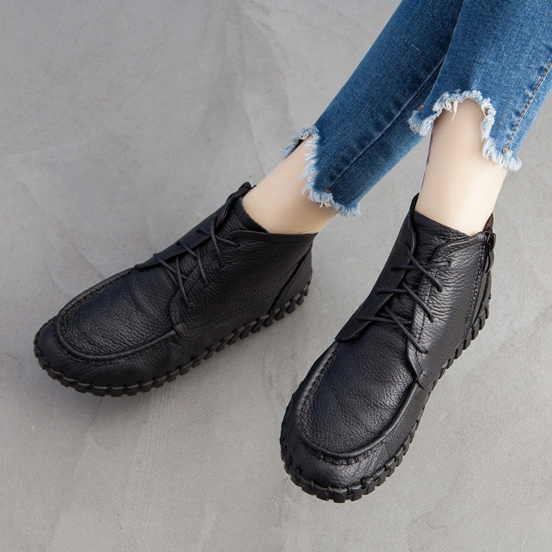 Real Leather Boots Women's Aut - Women'S Shoes Chelsea avis et prix