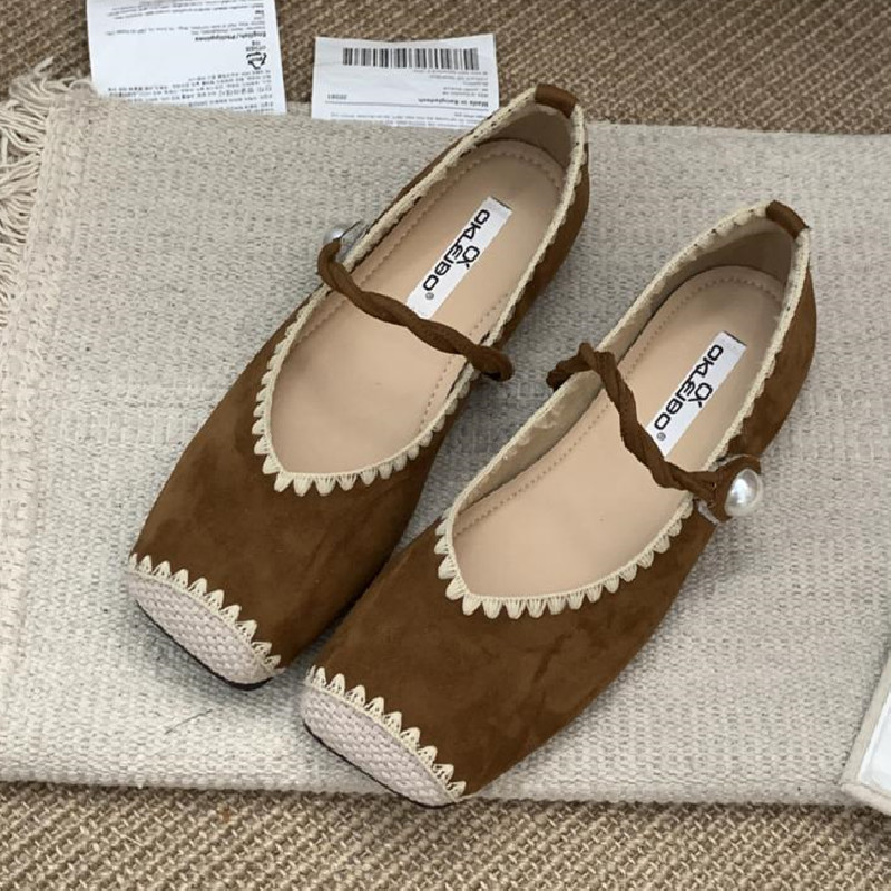 Retro Splicing Design Comfort  - Women Shoes Japanese Brand avis et prix