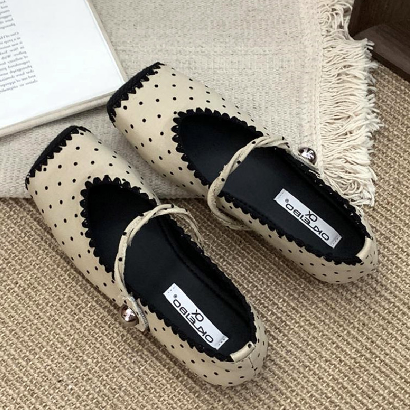 Retro Splicing Design Comfort  - Women Shoes Japanese Brand avis et prix