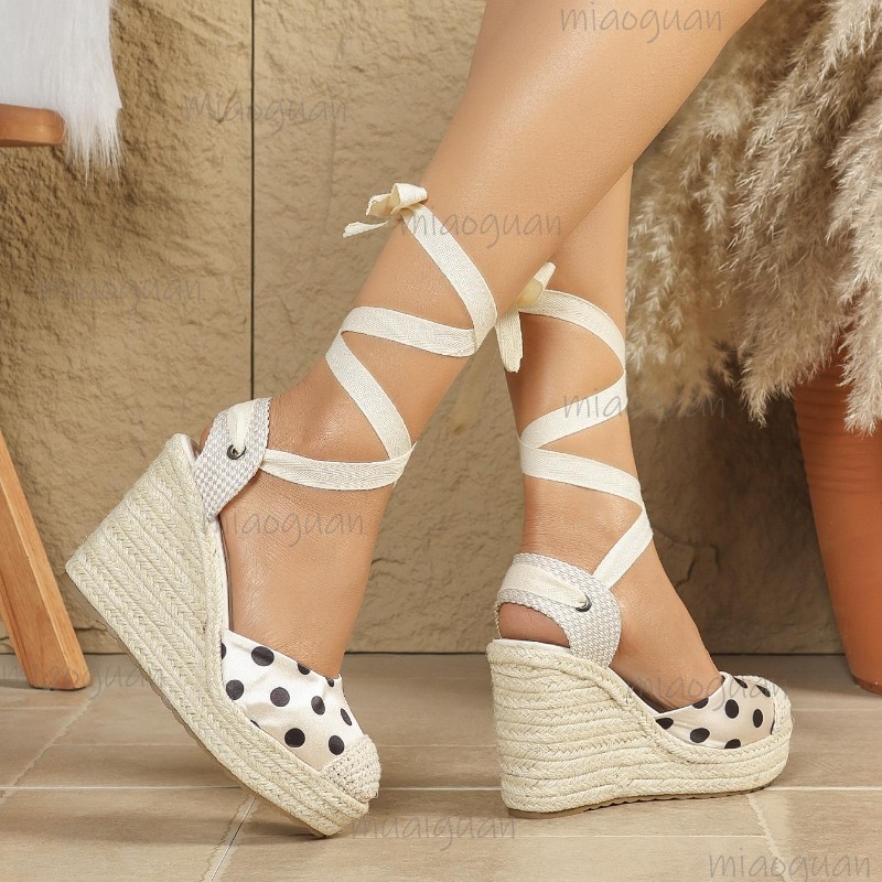 2026 New Spring Summer Women's - Ribbon Tie Heel avis et prix