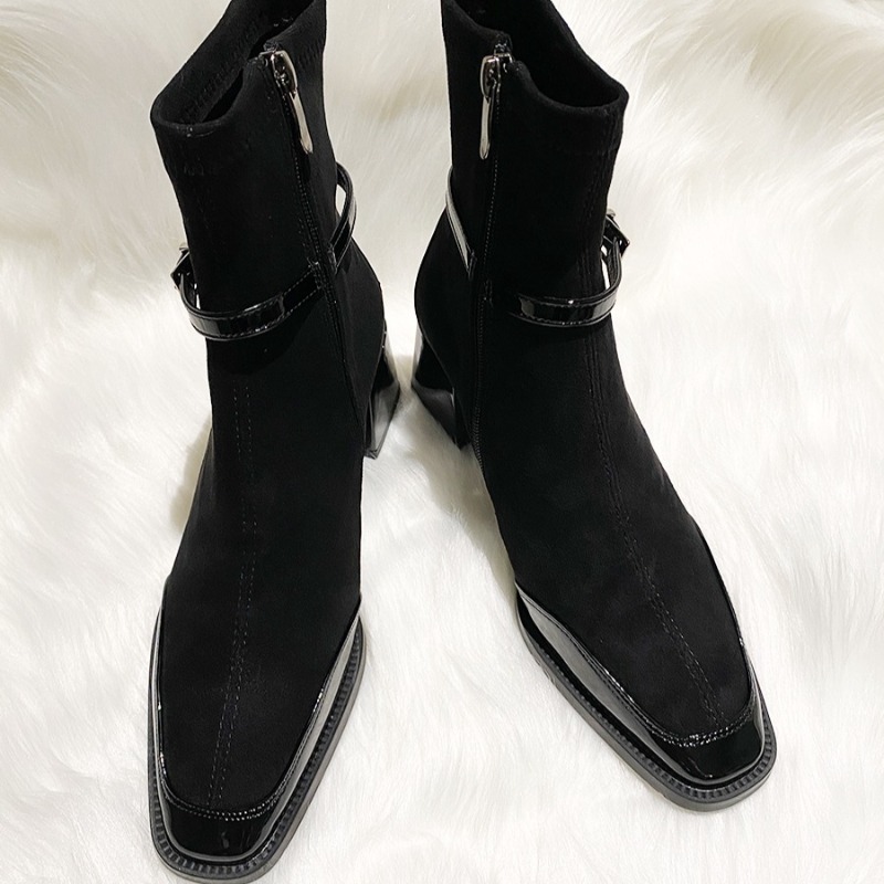 Autumn New Suede Short Boots 2 - Women'S Shoes Chelsea avis et prix