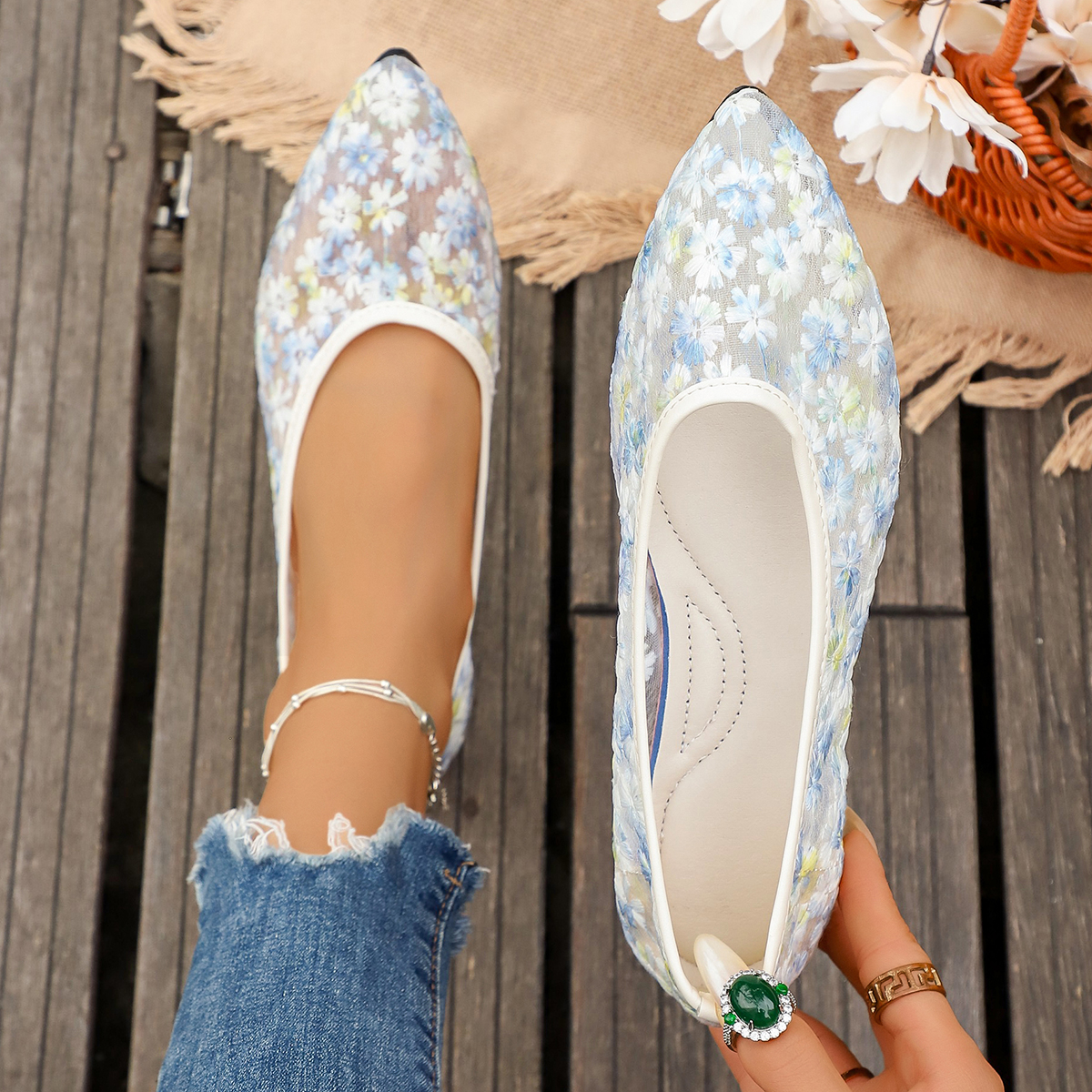 Summer Elegant Flower Low Heel - Women'S Shoes Toms avis et prix