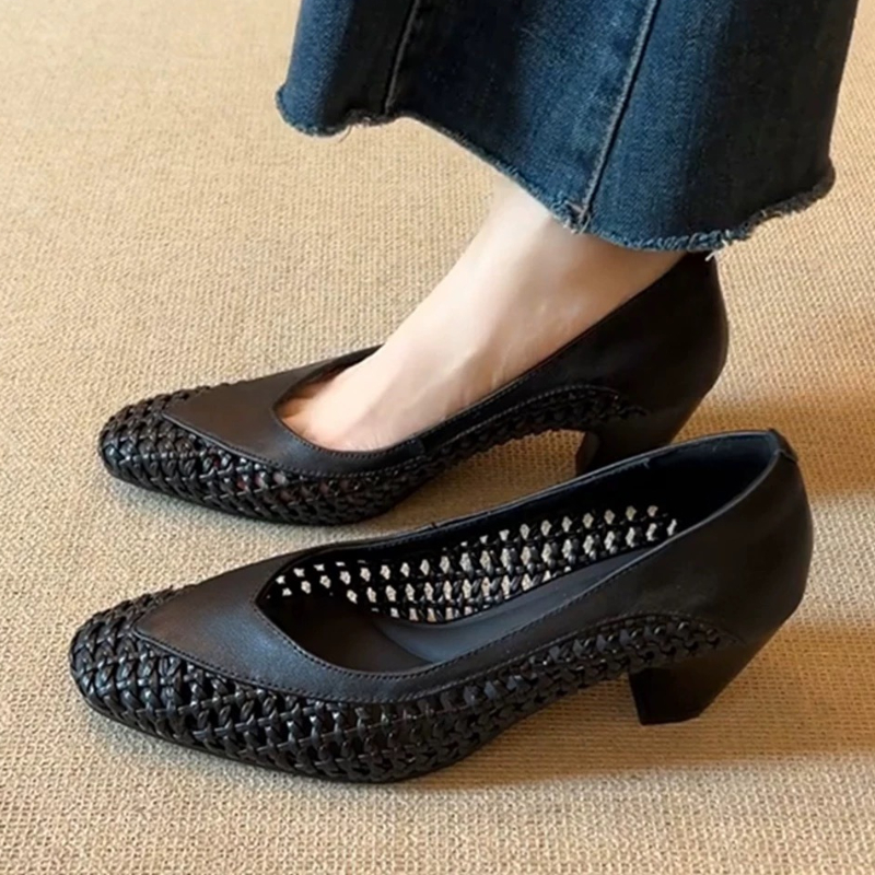 Brand Designer Woven Hollow Si - Women Shoes Japanese Brand avis et prix