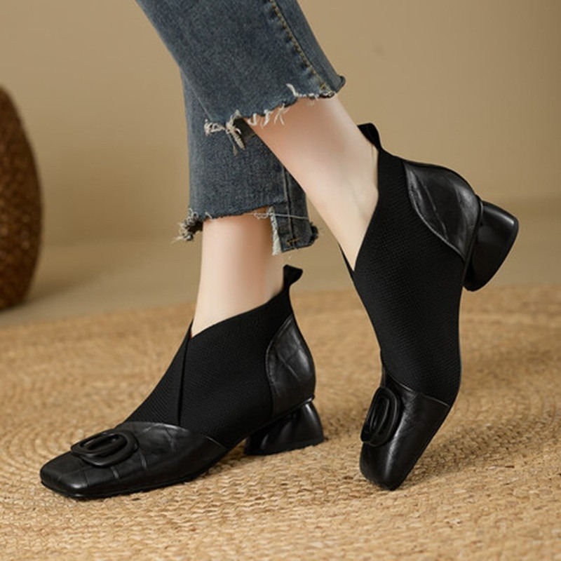 Autumn New Classic Solid Color - Women'S Shoes Chelsea avis et prix