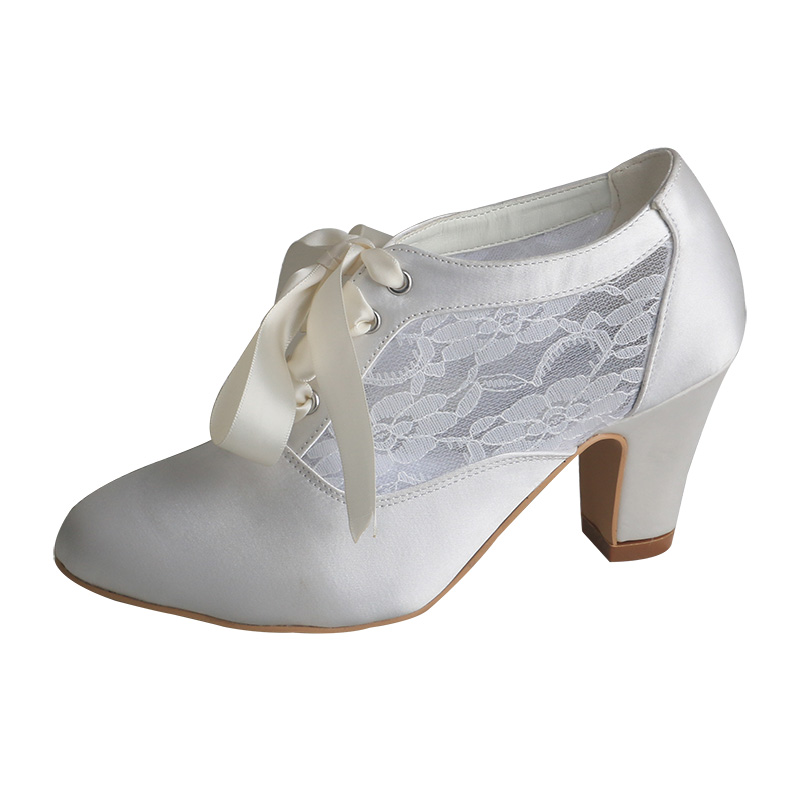 Customized Block Heels Bridal  - Ribbon Tie Heel avis et prix