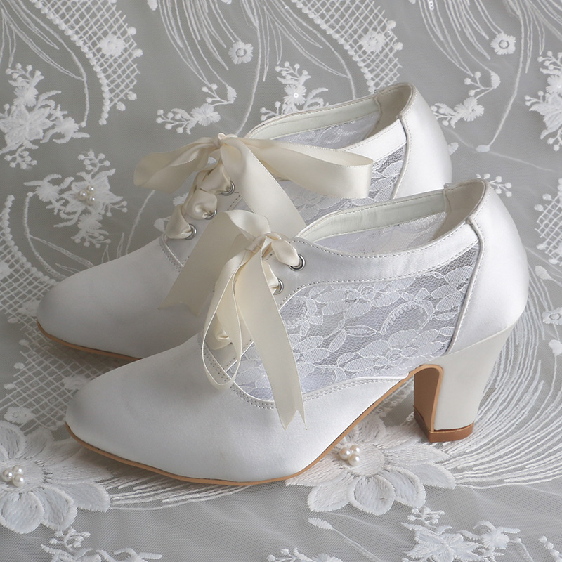 Customized Block Heels Bridal  - Ribbon Tie Heel avis et prix