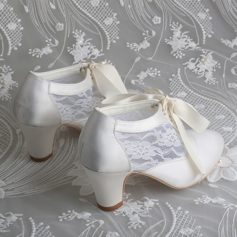 Customized Block Heels Bridal  - Ribbon Tie Heel avis et prix