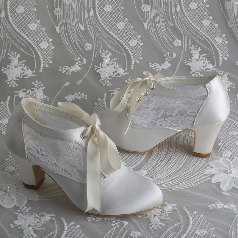 Customized Block Heels Bridal  - Ribbon Tie Heel avis et prix