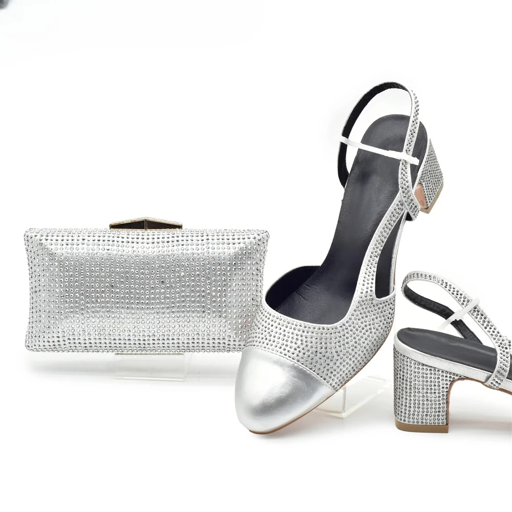 Silver Shoe and Bag Set for Pa - Women'S Shoes avis et prix