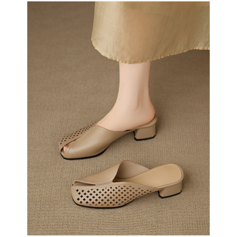 Heels Slippers  Thick Heel  Sl - Women'S Shoes In Wide Width avis et prix