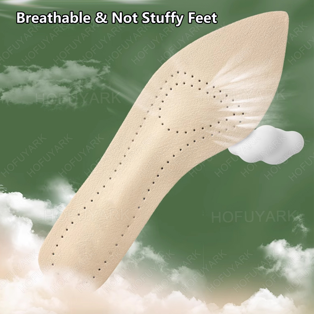 Self-adhesive Leather Insoles  - Women'S Shoes High Arch Support avis et prix