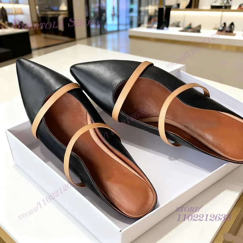 Flat Mules Half Round Pointed  - Pointed Toe Flat avis et prix