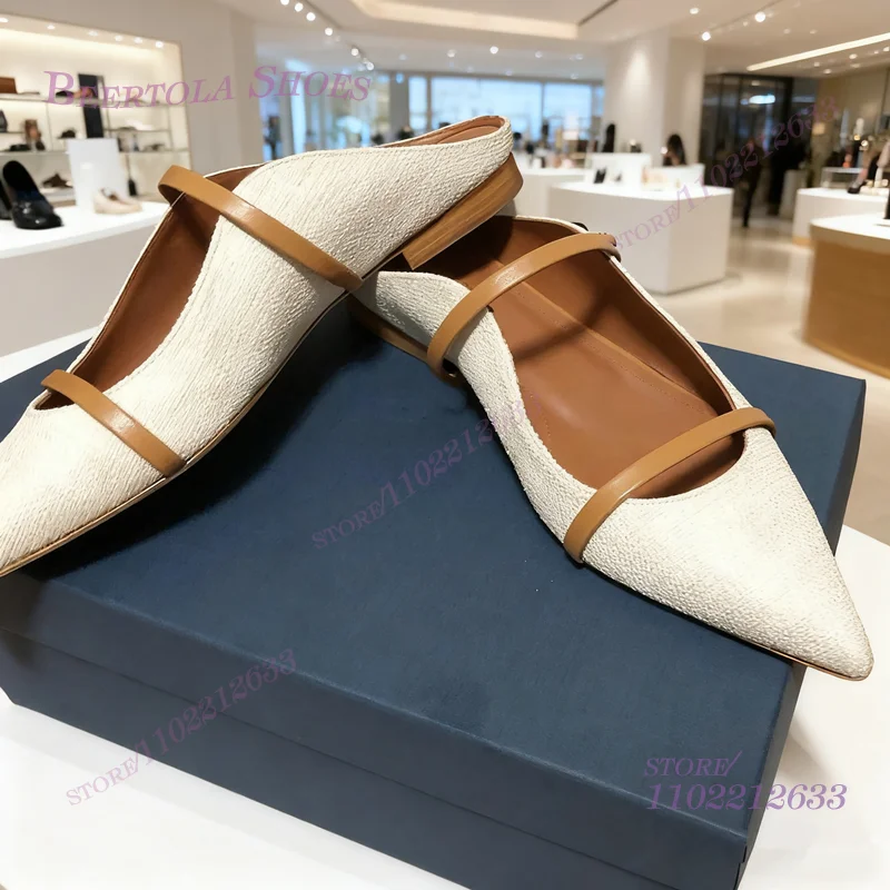 Flat Mules Half Round Pointed  - Pointed Toe Flat avis et prix
