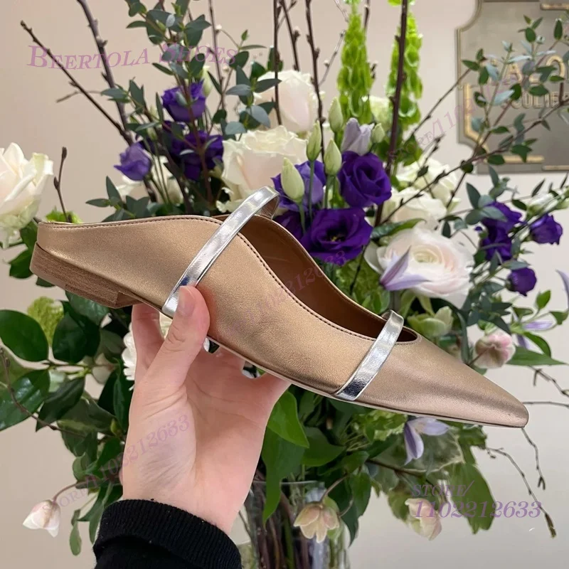 Flat Mules Half Round Pointed  - Pointed Toe Flat avis et prix