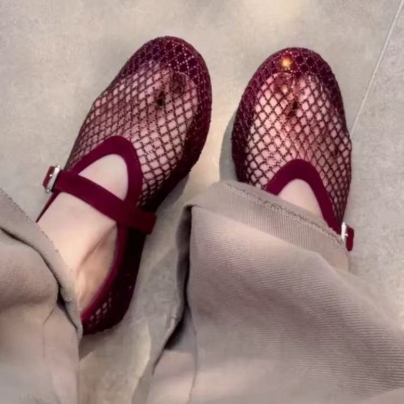 Hollow Rhinestone Baotou Sanda - Women'S Shoes Toms avis et prix