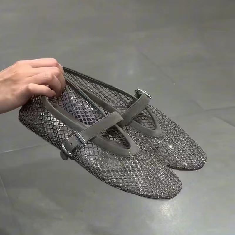 Hollow Rhinestone Baotou Sanda - Women'S Shoes Toms avis et prix