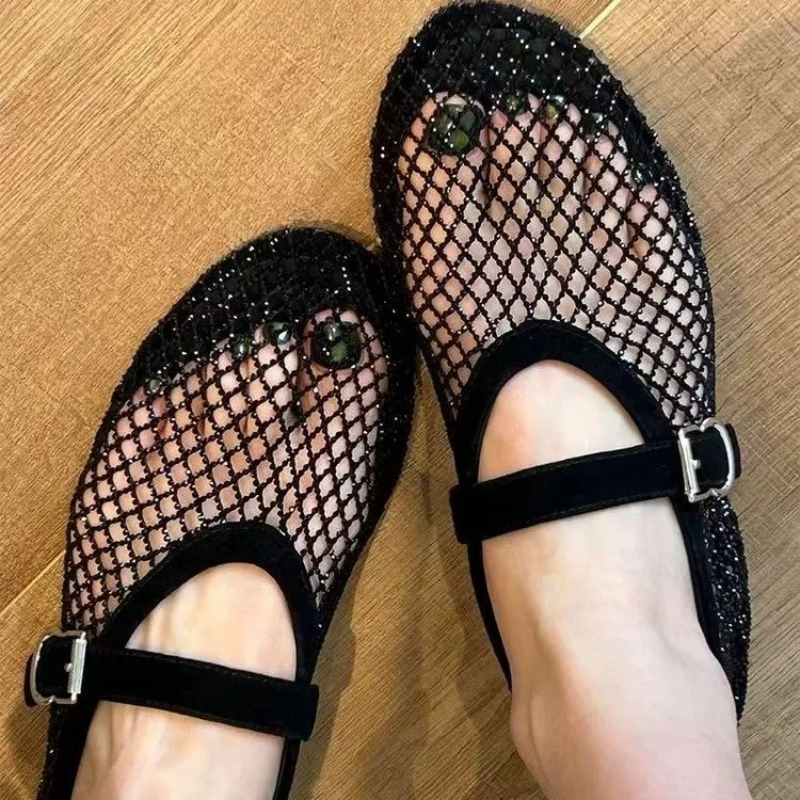 Hollow Rhinestone Baotou Sanda - Women'S Shoes Toms avis et prix