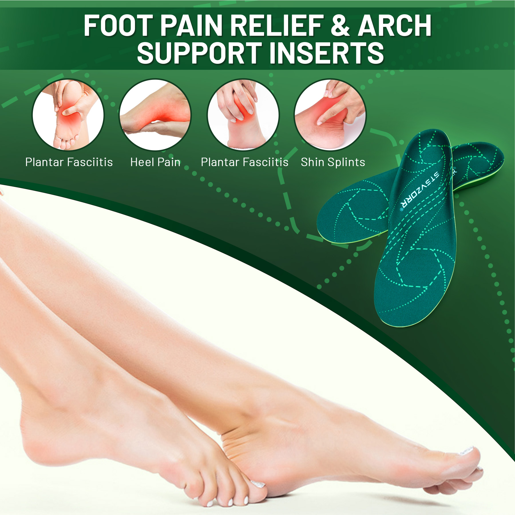 Plantar Fasciitis Relief Ortho - Women'S Shoes High Arch Support avis et prix