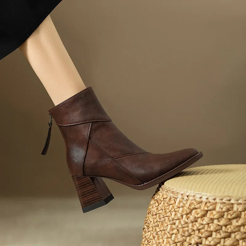 Woman Chunky Ankle Boots Women - Women'S Shoes Chelsea avis et prix