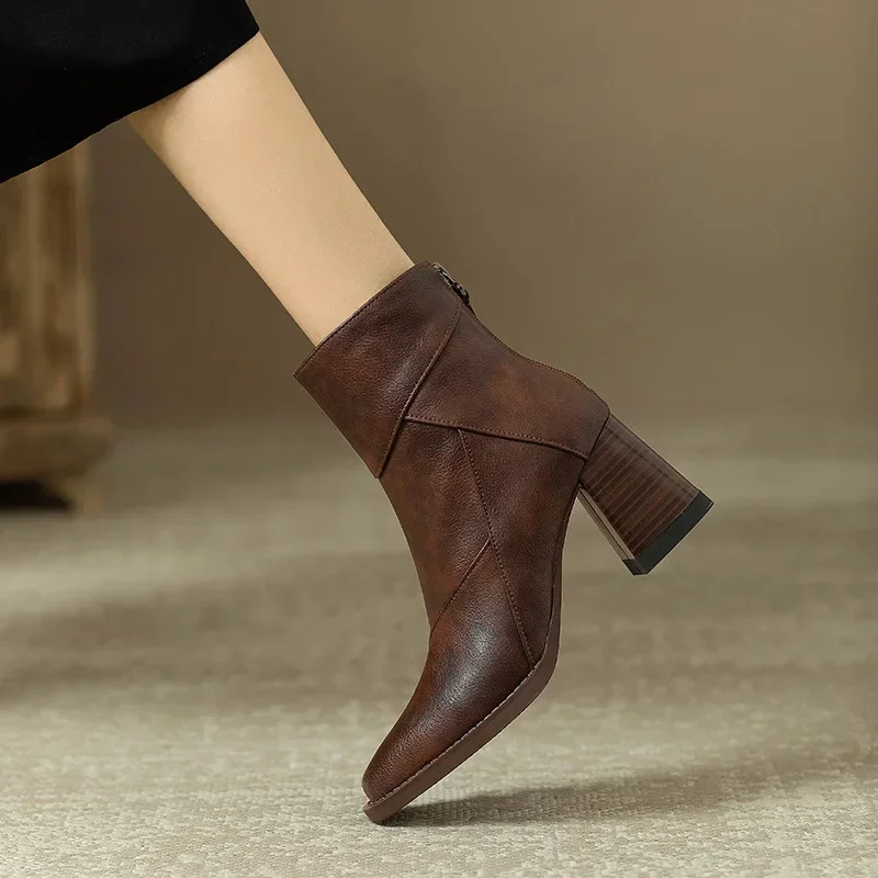 Woman Chunky Ankle Boots Women - Women'S Shoes Chelsea avis et prix