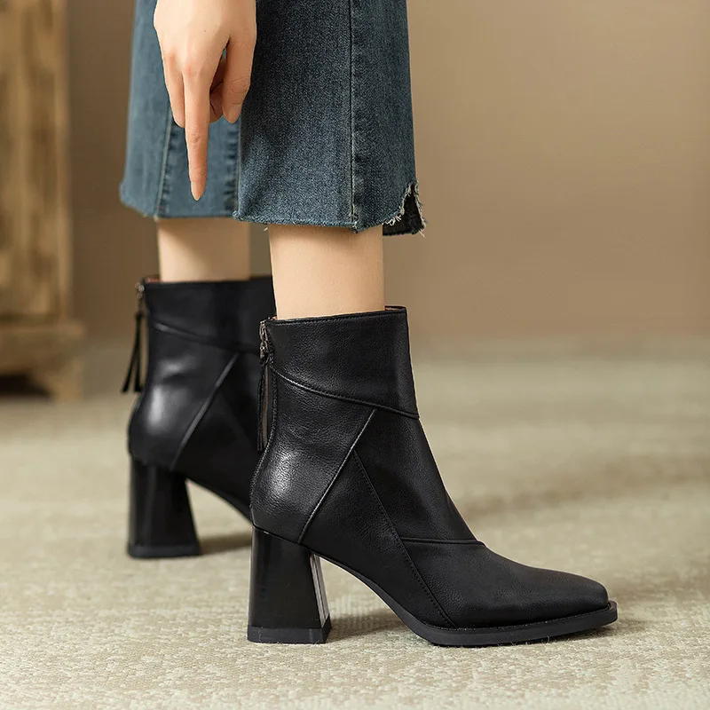 Woman Chunky Ankle Boots Women - Women'S Shoes Chelsea avis et prix