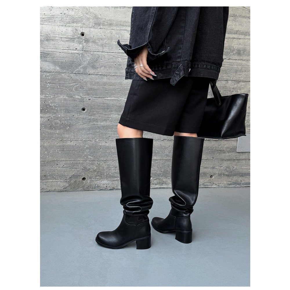 Knee High Heels Women Boots Le - Women'S Shoes Chelsea avis et prix