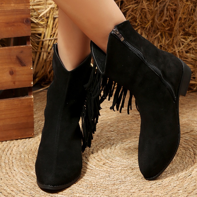 Women's Retro Fringe Suede Wom - Women'S Shoes In Wide Width avis et prix