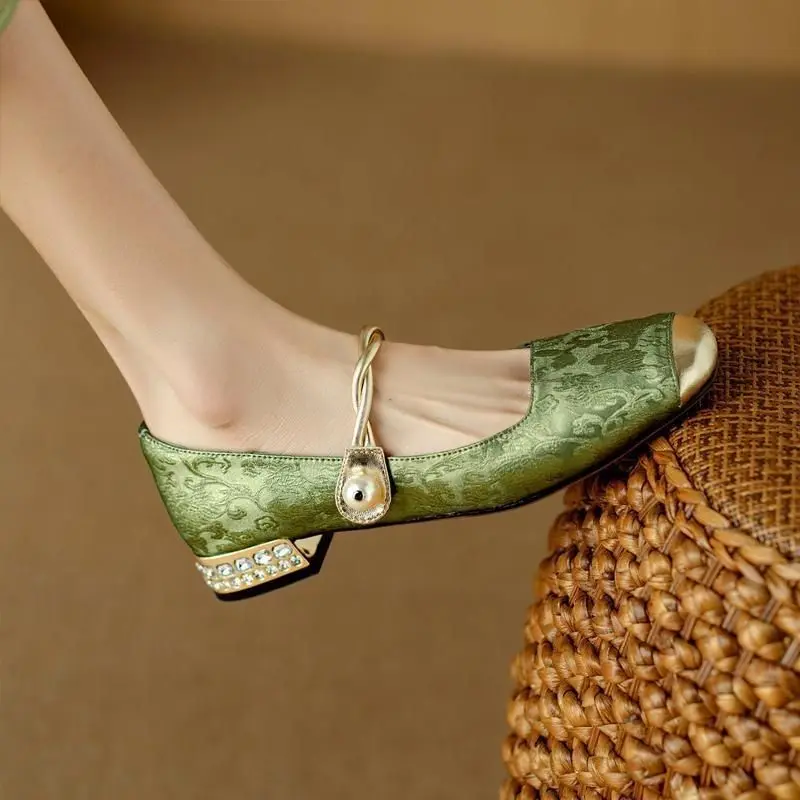 Block Heel Woman Pumps Square  - Women Shoes Japanese Brand avis et prix